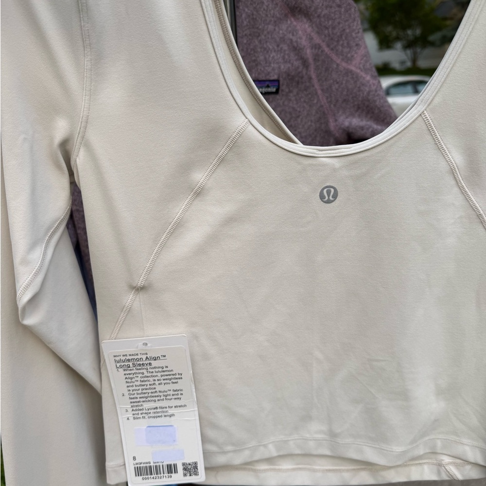 NWT Lululemon Align Long Sleeve Crop Top